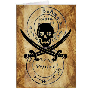 ANTIQUE TALISMAN / PIRATES TREASURE MAP