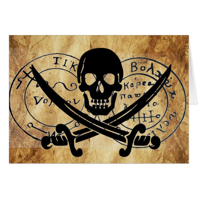 ANTIQUE TALISMAN / PIRATES TREASURE MAP CARDS (Front Horizontal)