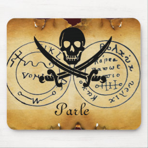 ANTIQUE TALISMAN / PIRATES TREASURE MAP MOUSE PAD