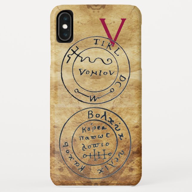 ANTIQUE TALISMAN / PIRATES TREASURE MAPS PARCHMENT Case-Mate iPhone CASE (Back)