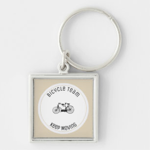 Antique tandem keychain