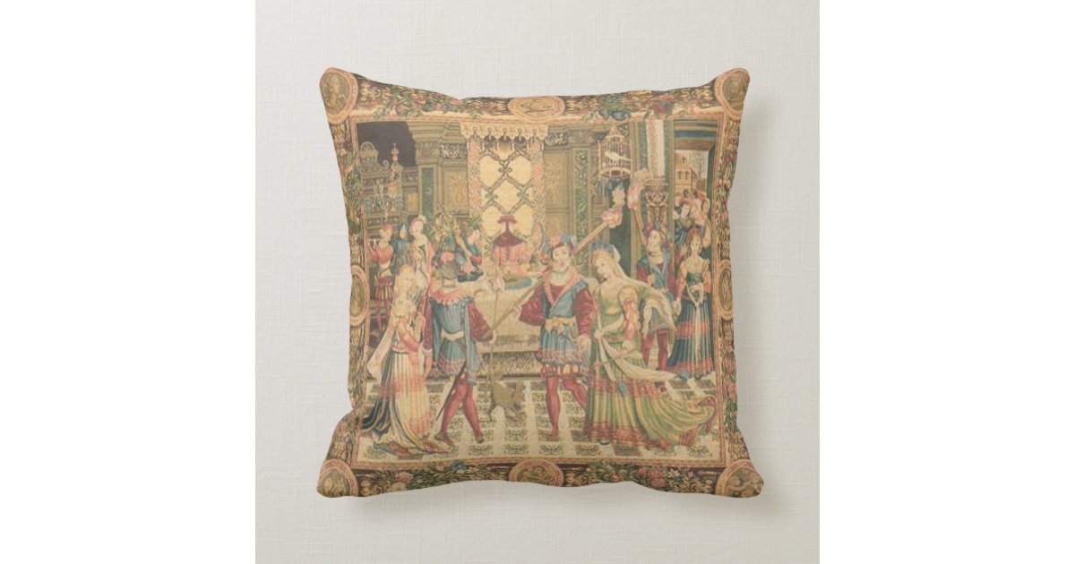 Antique Tapestry Look Cushion Zazzle