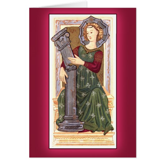 Antique Tarot Playing Card:  Strength Cards (Front)