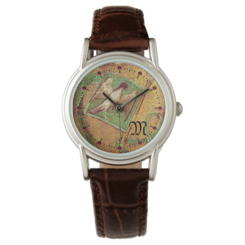 ANTIQUE TAROTSCOURT CARDSFALCONS FLAG MONOGRAM WATCH