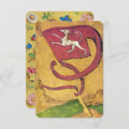 Antique Tarots /German Court Cards/Banner of Dogs (Front/Back)