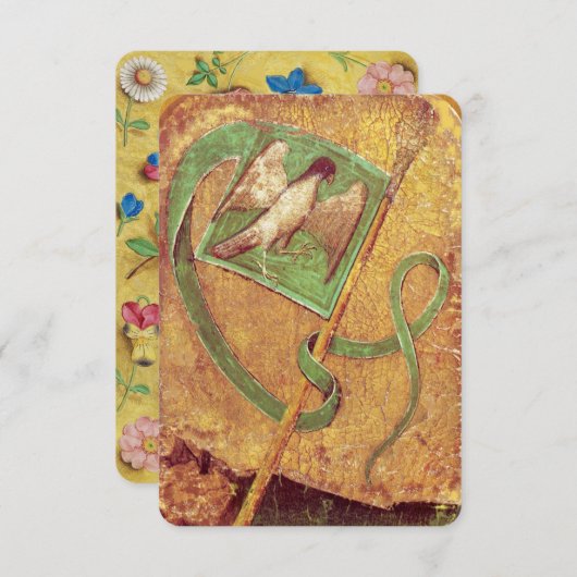 Antique Tarots /German Court Cards,Flag of Falcons (Front/Back)