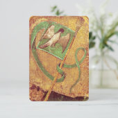 Antique Tarots /German Court Cards,Flag of Falcons (Standing Front)