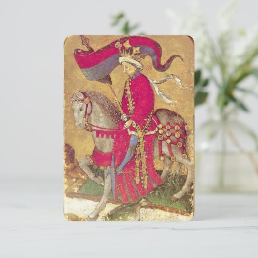 Antique Tarots /German Court Cards/King of Ducks (Standing Front)