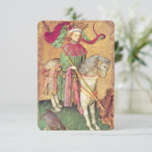 Antique Tarots /German Court Cards/King of Falcons (Standing Front)