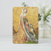 Antique Tarots /German Court Cards/ Lady of Dogs (Standing Front)