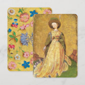 Antique Tarots /German Court Cards/Maid of Dogs (Front/Back)