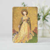 Antique Tarots /German Court Cards/Maid of Dogs (Standing Front)