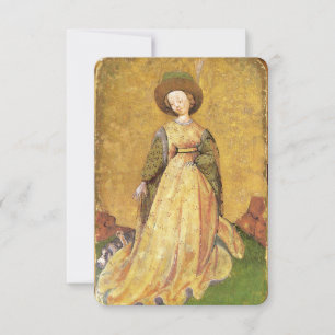 Antique Tarots /German Court Cards/Maid of Dogs