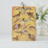 Antique Tarots /German Court Cards/Nine of Ducks (Standing Front)