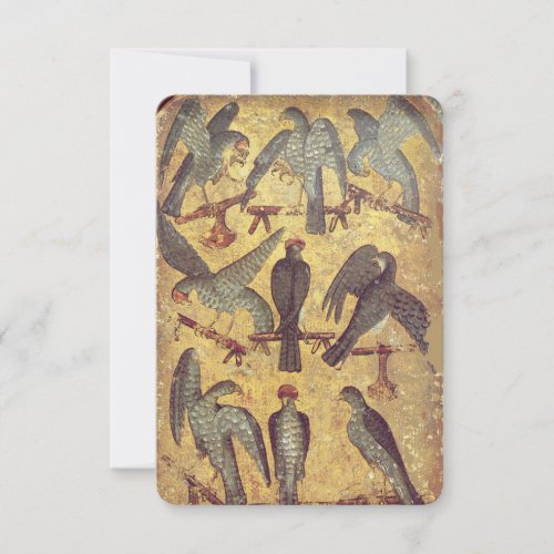 Antique Tarots German Court CardsNine of Falcons