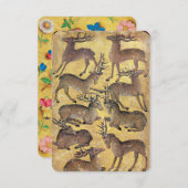 Antique Tarots /German Court Cards/Nine of Harts (Front/Back)