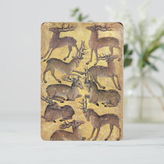 Antique Tarots /German Court Cards/Nine of Harts (Standing Front)