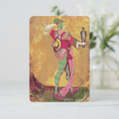 Antique Tarots German Court Cards/Page of Falcon (Standing Front)