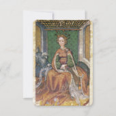 Antique Tarots /German Court Cards/Queen of Dogs (Front)