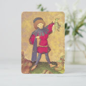 Antique Tarots German Court Cards/Squire of Ducks (Standing Front)