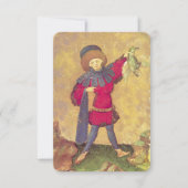 Antique Tarots German Court Cards/Squire of Ducks (Front)