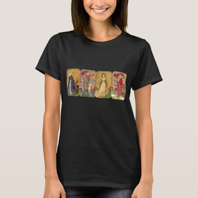 Antique Tarots, German Court Cards  T-Shirt (Front)