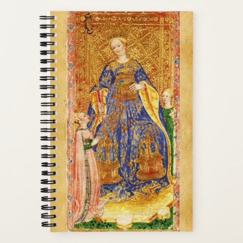 ANTIQUE TAROTS QUEEN AND KNIGHT OF WANDS Parchment Notebook