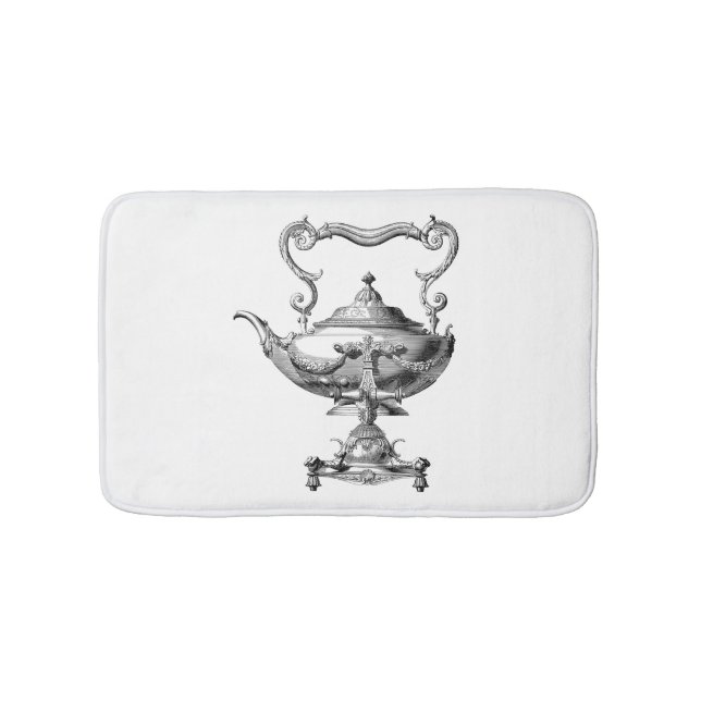 Antique Tea Kettle Bath Mat (Front)