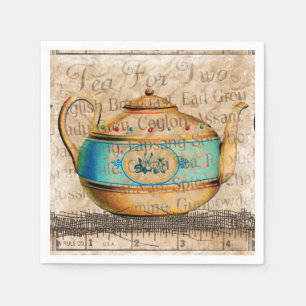Antique Tea Pot Napkins