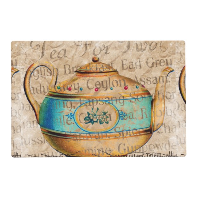 Antique Tea Pot Placemat (Front)