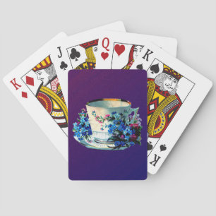 Antique Teacup Poker Cards
