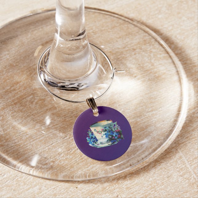 Antique Teacup Wine Charm (In Situ)