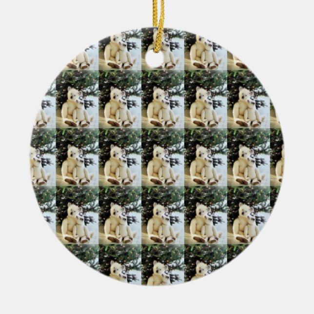 *ANTIQUE TEDDY BEARS* CHRISTMAS ORNAMENT (Front)