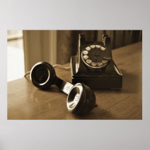 Antique Telephone Poster