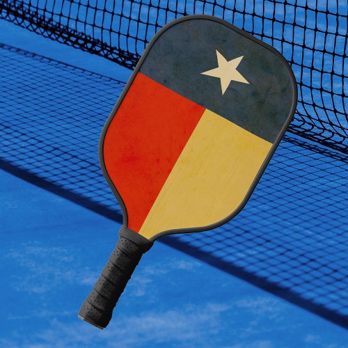Antique Texas Flag Pickleball Paddle
