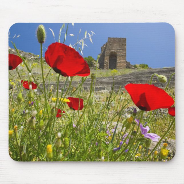 Antique theater in Acropolis of Pergamon Mouse Pad (Front)