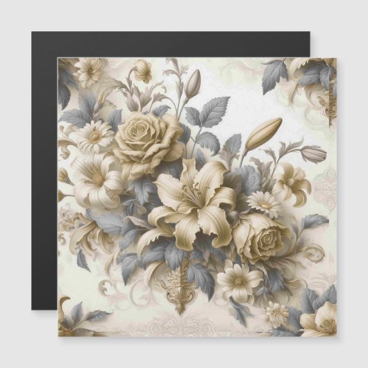 Antique Tinge Yellow Floral Perfection (Front/Back)