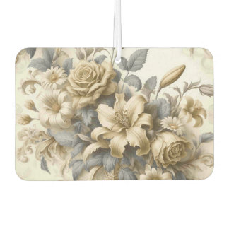 Antique Tinge Yellow Floral Perfection Air Freshener