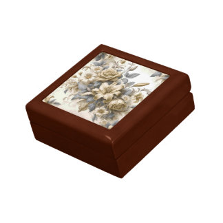 Antique Tinge Yellow Floral Perfection Gift Box