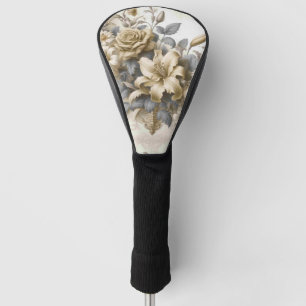 Antique Tinge Yellow Floral Perfection Golf Head Cover