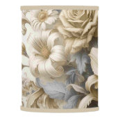 Antique Tinge Yellow Floral Perfection Lamp Shade (Left)