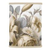 Antique Tinge Yellow Floral Perfection Lamp Shade (Right)
