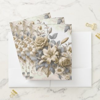 Antique Tinge Yellow Floral Perfection