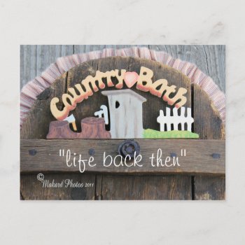 Antique Toilet "hole Cover" Postcard-customize Postcard by MakaraPhotos at Zazzle