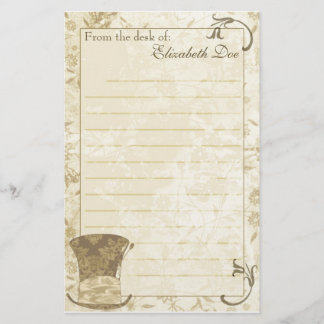 'Antique Top Hat' Stationery