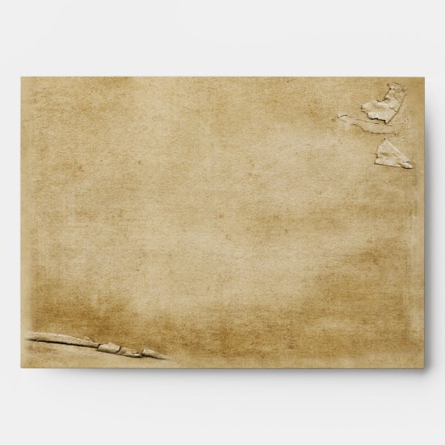 Antique Torn Paper A7 Envelope (Front)