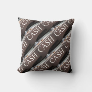 Antique tow truck sign...CASH Throw Pillow
