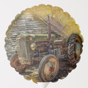 Antique tractor barn Shed Balloon