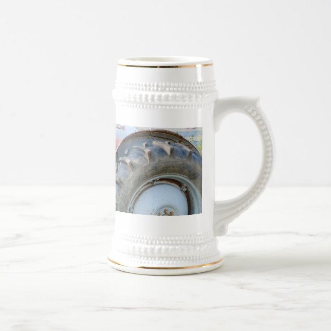 antique tractor beer stein (Right)