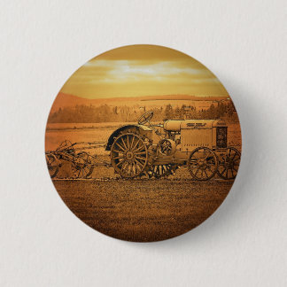 Antique Tractor Button